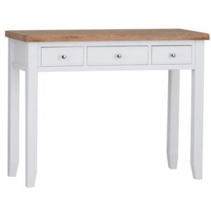 Elkin Wooden Dressing Table In White And Oak