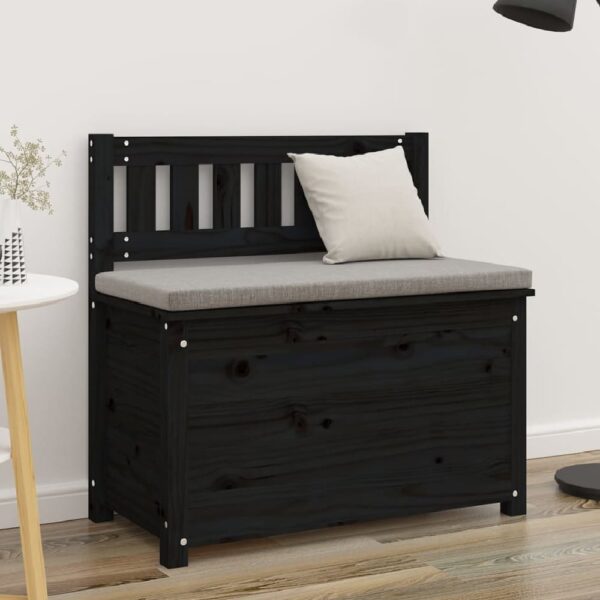 Laval Wooden Small Hallway Storage Seating Bench In Black