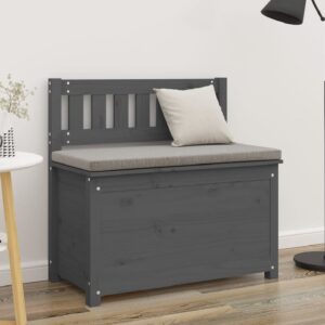 Laval Wooden Small Hallway Storage Seating Bench In Grey