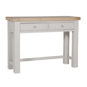 Dawson Wooden Dressing Table With 2 Drawers In Taupe