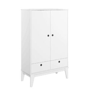 Fletcher Wooden Sideboard With 2 Doors 2 Drawers In White