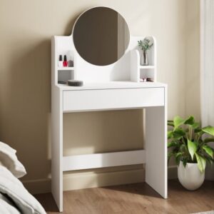 Iowa Wooden Dressing Table With 1 Drawer In White