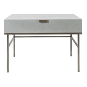 Lucy Wooden Dressing Table With 1 Drawer In Grey Oak