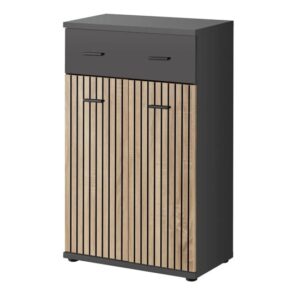 Moena Wooden Hallway Storage Cabinet 2 Doors In Anthracite