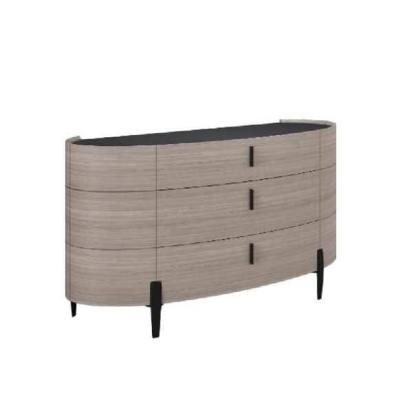 Salinas Large Wooden Sideboard With 2 Doors 3 Drawers In Beige