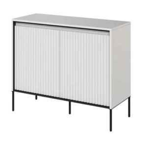 Trier Wooden Sideboard With 2 Doors In Matt White